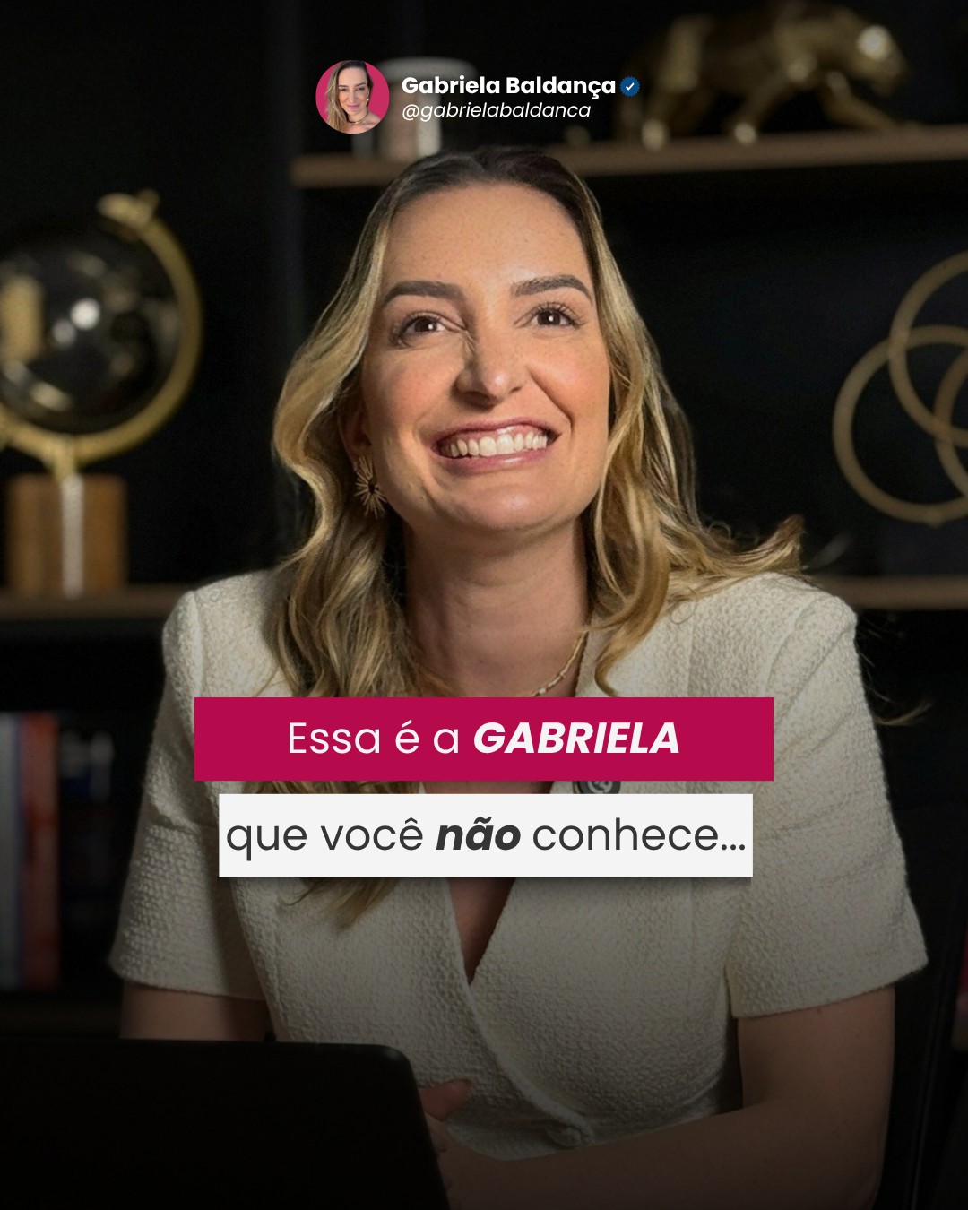 Conteúdo editorial criado para Gabriela Baldança